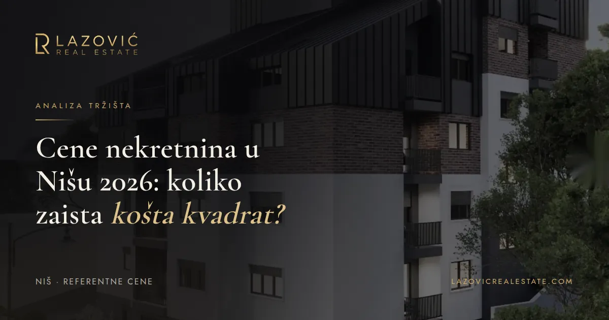 Cene nekretnina u Nišu 2026: koliko zaista košta kvadrat?
