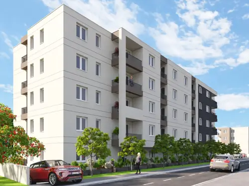 Novogradnja na Panteleju — stanovi 45–65 m², useljenje 2027. — izgled zgrade 2