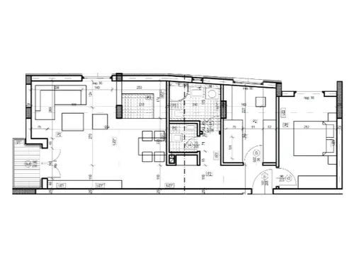 Novogradnja na Panteleju — stanovi 45–65 m², useljenje 2027. — raspored stanova 28 i 35, III i IV sprat, 64,58 m²