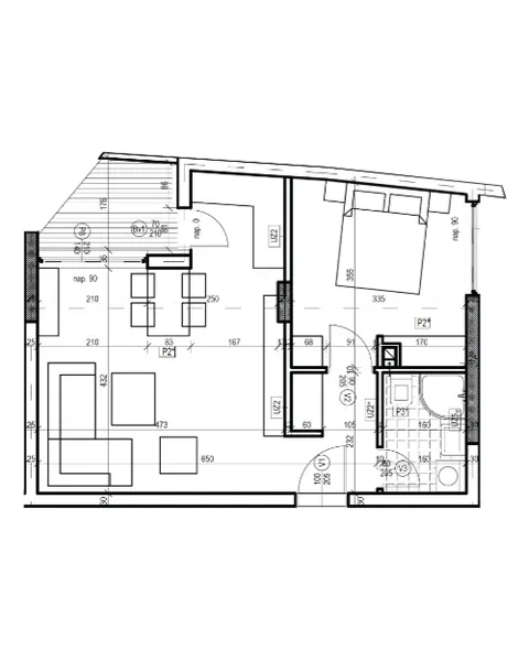 Raspored 44,97 m²