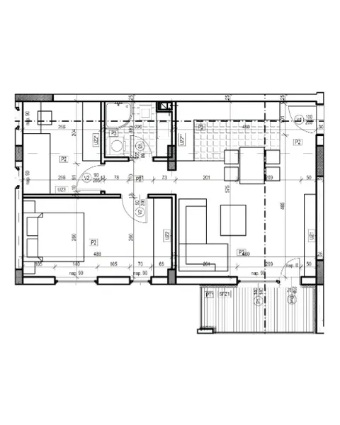 Raspored 56,65 m²