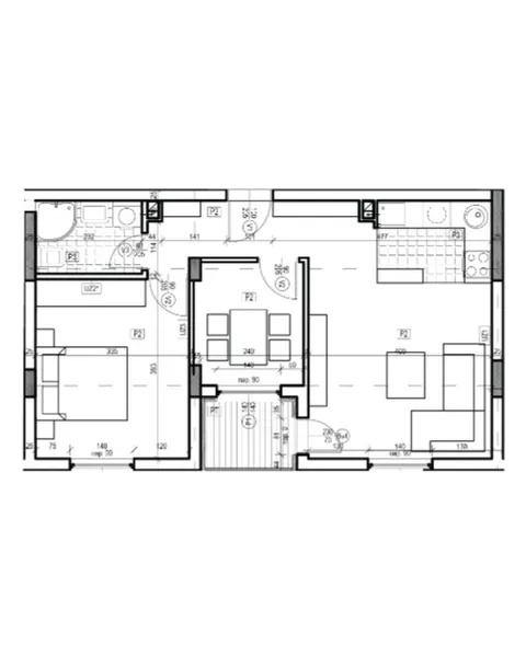 Raspored 51,36 m²