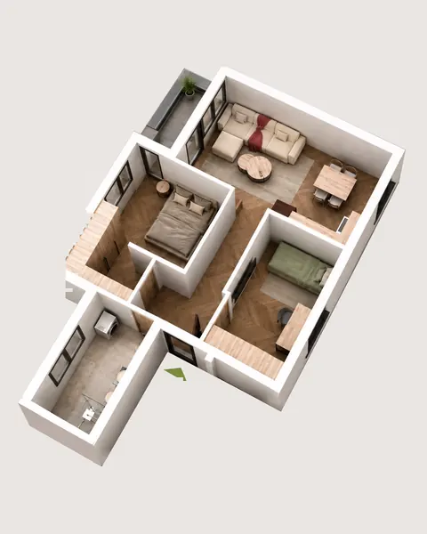 Raspored 58,66 m²